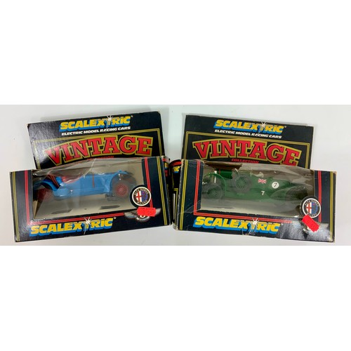 64 - TWO BOXED (A/F) SCALEXTRIC CARS C306 2.3L ALFA-ROMEO & C305 4.5L BENTLEY