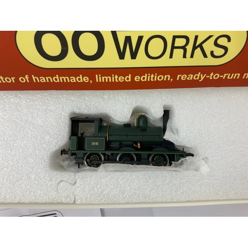 503 - 00 WORKS, BOXED 00 GAUGE HAND BUILT SPECIALIST MODEL LSWR / SR 0330 CLASS 0-6-0 316, HOLLY GREEN