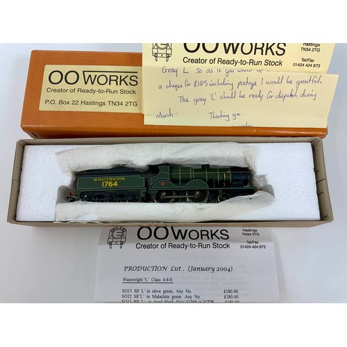 504 - 00 WORKS, BOXED 00 GAUGE HAND BUILT SPECIALIST MODEL WAINWRIGHT, 4-4-0 SOUTHERN 1764