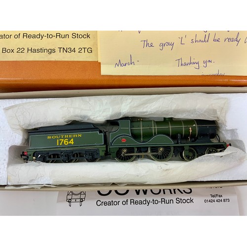 504 - 00 WORKS, BOXED 00 GAUGE HAND BUILT SPECIALIST MODEL WAINWRIGHT, 4-4-0 SOUTHERN 1764