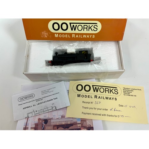 512 - 00 WORKS, BOXED 00 GAUGE HAND BUILT SPECIALIST MODE,  ASPINAL EX L&Y 0-6-0ST