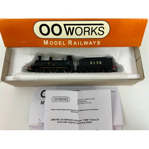 520 - 00 WORKS, BOXED 00 GAUGE HAND BUILT SPECIALIST MODEL, LMS 1698 CLASS ORIGINAL BOILER, LMS BLACK 3175