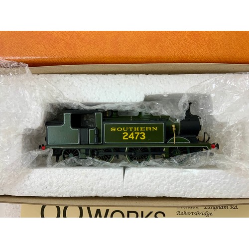 522 - 00 WORKS, BOXED 00 GAUGE HAND BUILT SPECIALIST MODEL, SOUTHERN CLASS E4 0-6-2T , 2473 SR LINED GREEN