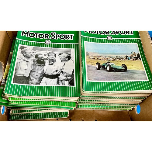 36 - LARGE QUANTITY (2 BOXES) OF MOTOR SPORT MAGAZINE FROM 1960’S THROUGH TO 1980’S