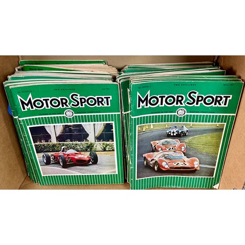 36 - LARGE QUANTITY (2 BOXES) OF MOTOR SPORT MAGAZINE FROM 1960’S THROUGH TO 1980’S