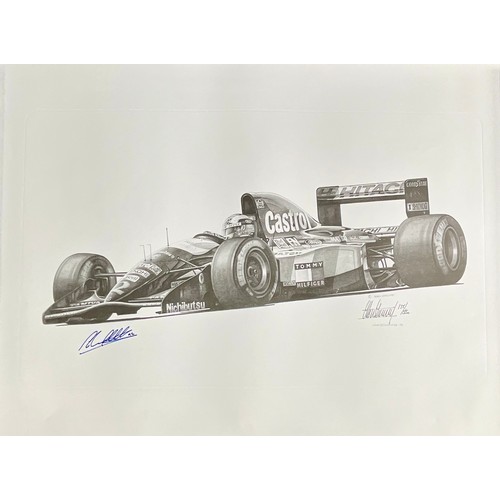 32 - 3 MOTORING INTEREST PRINTS, GERHARD BERGER (A) 1994 MONACO GRAND PRIX FERRARI 412TI/153, SIGNED BY A... 