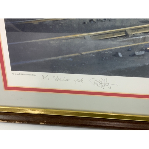 241 - FRAMED RAILWAY PRINT, PUBLISHERS PROOF 8/10 CREWE’S FINEST BY PHILIP D HAWKINS SIGNED BY ARTIST OF 4... 