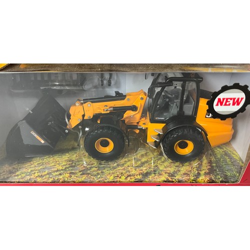 189 - JCB INTEREST : BRITAINS JCB 1CXT, YELLOW BOXED JCB 42872 JCB 550-80 LOADALL, & RED BOXED 43231 JCB T... 