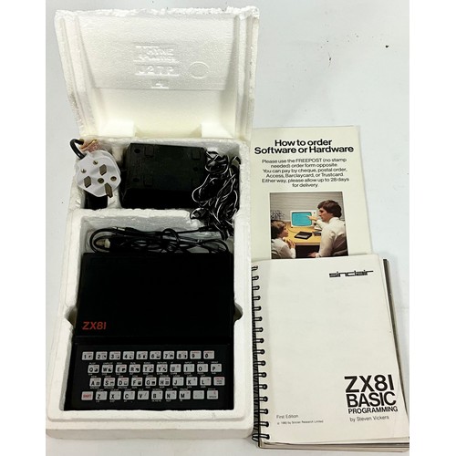 53 - PART BOXED SINCLAIR ZX81 BASIC PERSONAL COMPUTER