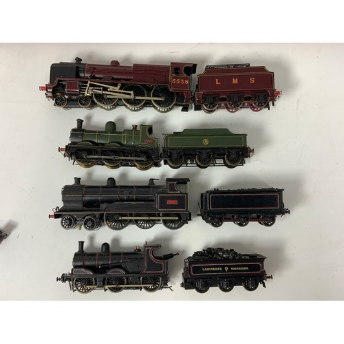 427 - WHITE METAL KITS, WILLS ETC, 4 LOCOMOTIVES PATRIOT 5538, GWR DEAN 0-6-0, LNWR CLAUGHTON? & L&Y 0-6-0... 