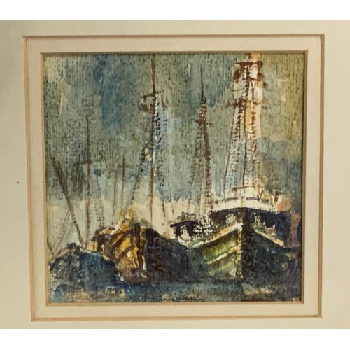 24 - JOAN RUSSELL (BRITISH 20TH CENTURY) WATERCOLOUR DEPICTING BRAITHWAITE CUMBERLAND TOGETHER WITH A SMA... 