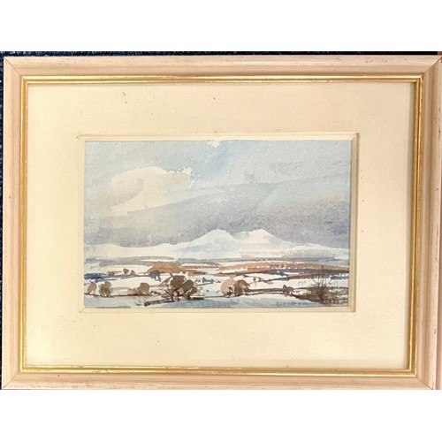 42 - FOUR FRAMED AUBREY R PHILLIPS WATERCOLOURS