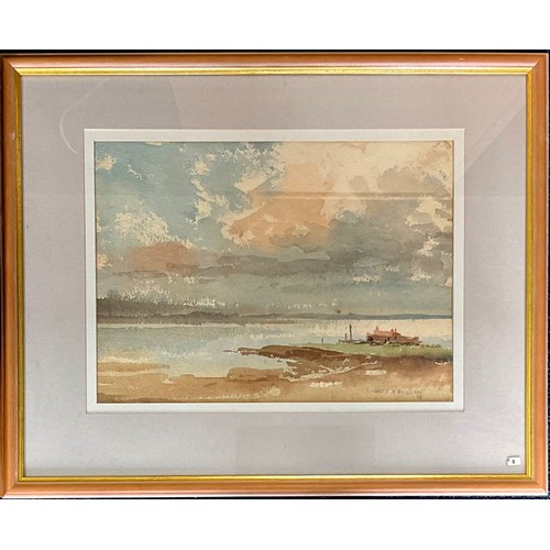 42 - FOUR FRAMED AUBREY R PHILLIPS WATERCOLOURS