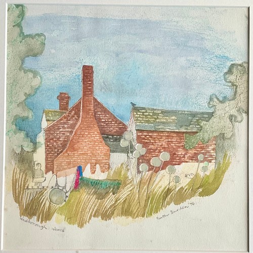 49 - RUTH BURDEN (CONTEMPORARY) WADBOROUGH WORCESTERSHIRE WATERCOLOUR SIGNED AND DATED '76 FRAMED, T/W LA... 