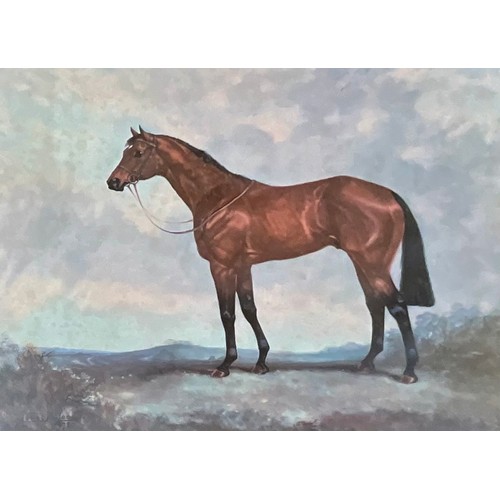 85 - THREE EARLY 20TH CENTURY FRAMED CECIL ALDIN PRINTS, BRIGADIER GERARD JULIET MCLEOD PRINT AND ONE OTH... 