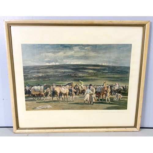 64 - MUNNINGS PRINT CHELTENHAM RACES