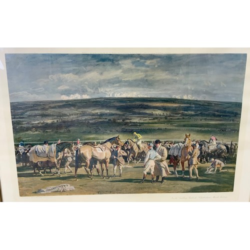 64 - MUNNINGS PRINT CHELTENHAM RACES