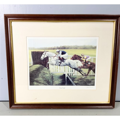 77 - DAVID FRENCH PRINT DESERT ORCHID SIGNED TO THE MOUNT