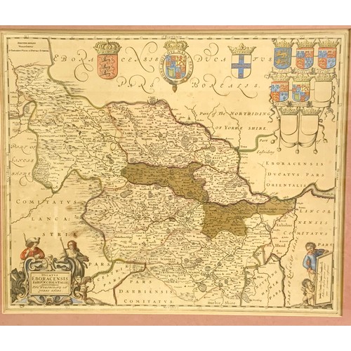 109 - ANTIQUARIAN MAP YORKSHIRE, WEST RIDING, SCHENK AND VOLK