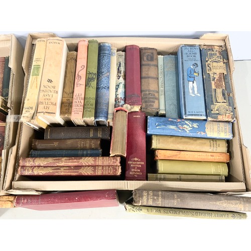 139 - 2 TRAYS OF OLD BOOKS