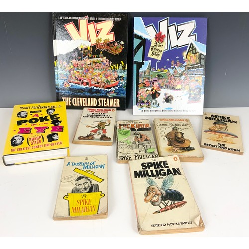 124 - HUMOROUS BOOKS & COMICS INC EARLY ZIT COMICS, SPIKE MILLIGAN BOOKS, VIZ ANNUALS ETC