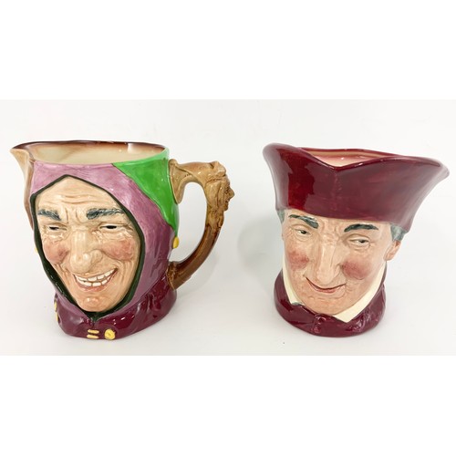 170 - 4 LARGE ROYAL DOULTON CHARACTER JUGS  TOUCHSTONE, CARDINAL,SAM WELLER & MR PICKWICK