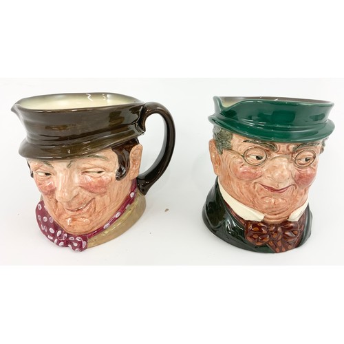 170 - 4 LARGE ROYAL DOULTON CHARACTER JUGS  TOUCHSTONE, CARDINAL,SAM WELLER & MR PICKWICK