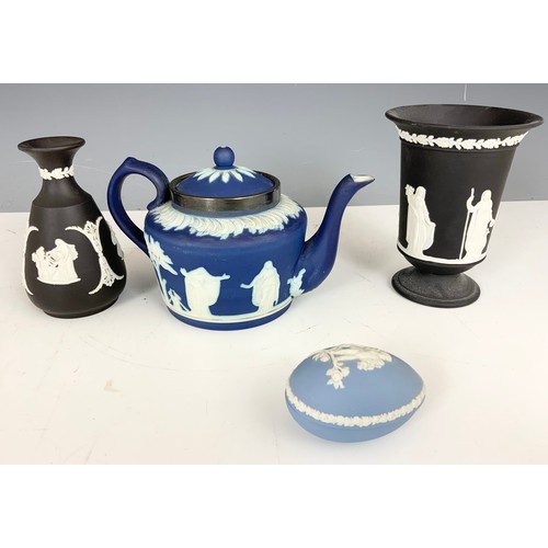 178 - JASPER WARE IN WEDGWOOD VASES ETC