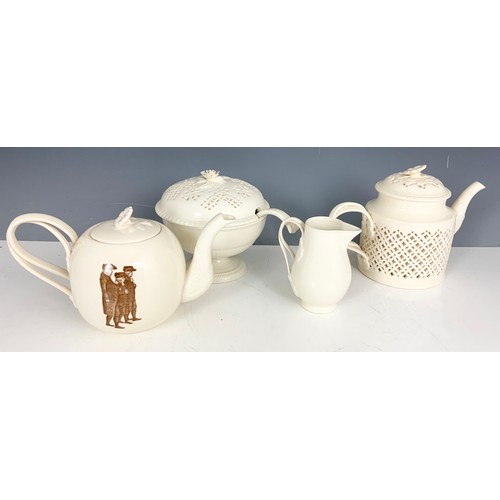 209 - COLLECTION OF LEEDS CREAMWARE (MODERN) INCLUDING LIMITED EDITION TEAPOT