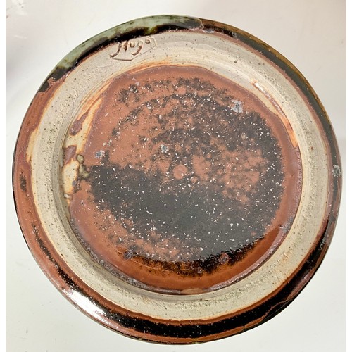 259 - BRITISH STUDIO POTTERY TO INCLUDE UNMARKED CRACKLE GLAZE BOWL BY ROBERT AND SHEILA FOURNIER, PAIR OF... 