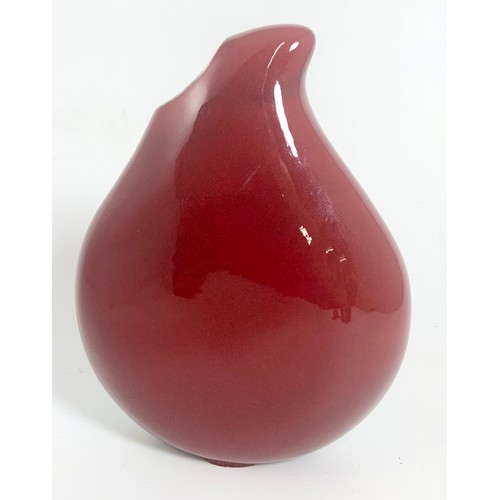 243 - ANITA HARRIS TEARDROP VASE 22cm TALL