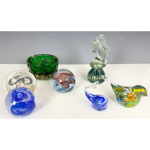 268 - MISC. STUDIO GLASSWARE, PAPER WEIGHTS, ETC.