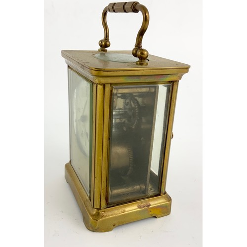 301 - FRENCH FOUR GLASS CARRIAGE CLOCK A/F