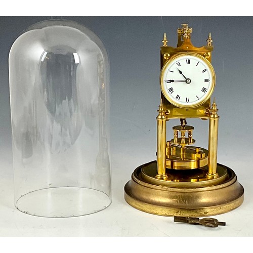 299 - withdrawn VINTAGE DOMED CLOCK, TORTION PENDULUM ‘ANNIVERSARY’ CLOCK