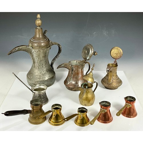 350 - DALLAH AND TURKISH COFFEE POTS