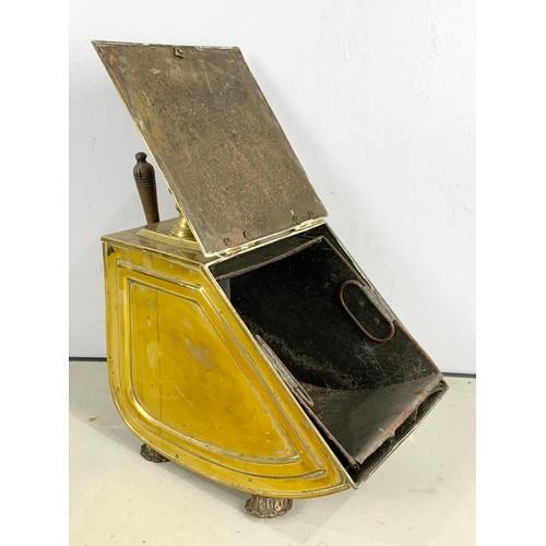 362 - BRASS COAL SCUTTLE