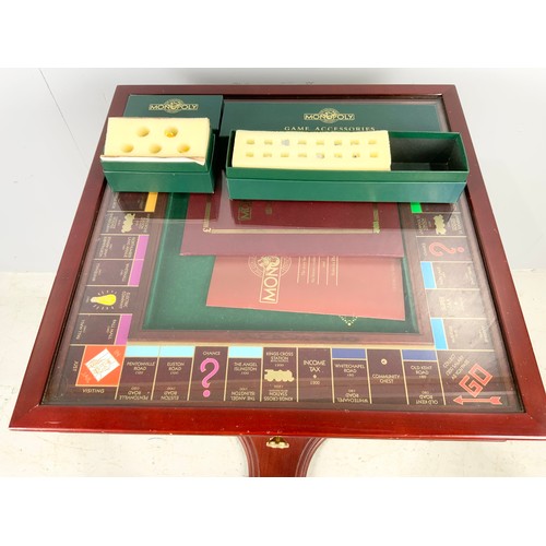 435 - FRANKLIN MINT COLLECTORS EDITION MONOPOLY SET ON PEDESTAL STAND