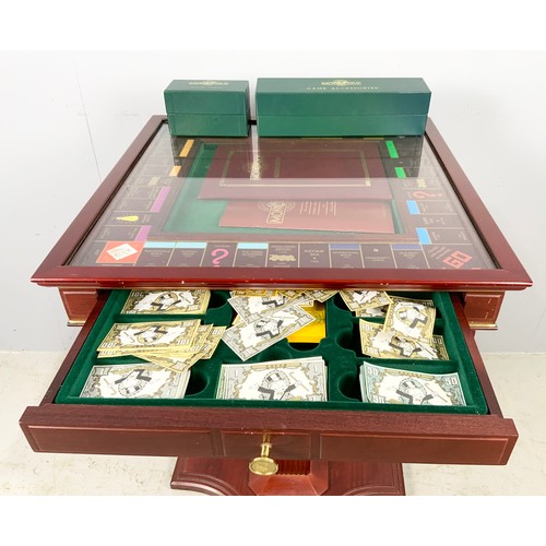 435 - FRANKLIN MINT COLLECTORS EDITION MONOPOLY SET ON PEDESTAL STAND