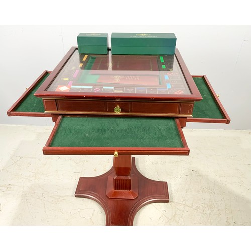 435 - FRANKLIN MINT COLLECTORS EDITION MONOPOLY SET ON PEDESTAL STAND