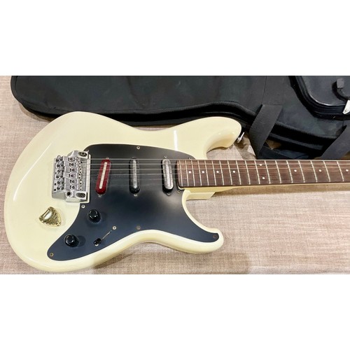 465 - IBANEZ ROADSTAR II SERIES ELECTRIC GUITAR, MADE IN JAPAN, SER. NO. F841667, CREAM FINISH WITH MATCHI... 