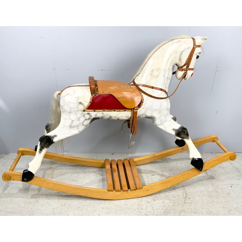 509 - 1980's ROCKING HORSE MADE BY KARLE STEPHENSON  WIDTH 155cm, 102cm TALL