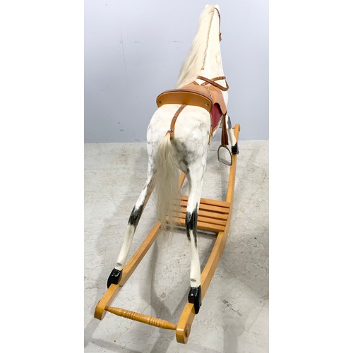 509 - 1980's ROCKING HORSE MADE BY KARLE STEPHENSON  WIDTH 155cm, 102cm TALL