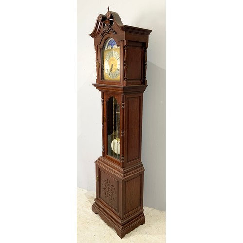 305 - LONG CASED CLOCK WITH MOON DIAL