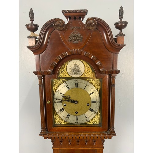 295 - GRANDMOTHER CLOCK 174cm TALL