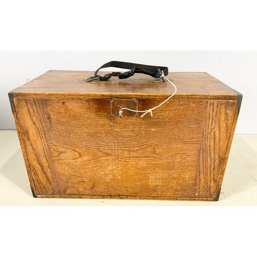 529 - VINTAGE  MULTI DRAWER TOOL CHEST WITH LOCK & KEY WITH VARIOUS PRECISION & OTHER TOOL CONTENTS