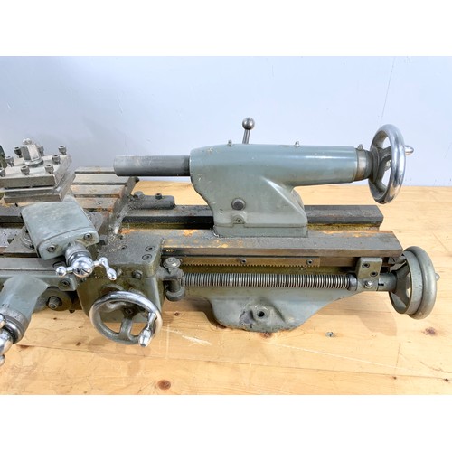 515 - MYFORD SUPER 7 LATHE PLEASE SEE ADDITIONAL IMAGES OF THE HOME MADE CABINET WHICH IS INCLUDED WITH TH... 