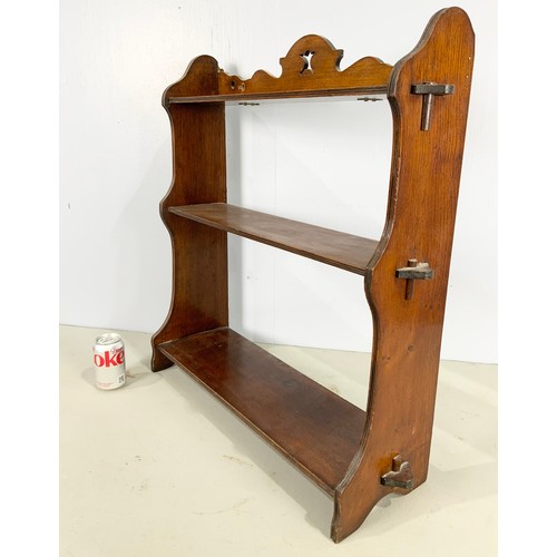 580 - WALL HANGING  BOOKSHELF WITH 3 SHELVES WIDTH 68cm