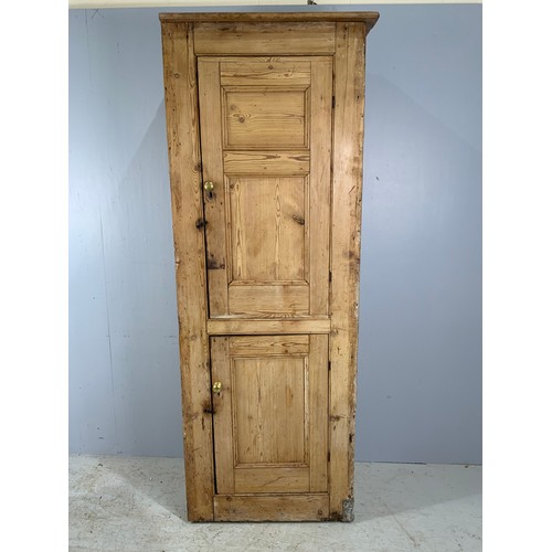 642 - LARGE PINE 2 DOOR CUPBOARD WIDTH cm, cm TALL