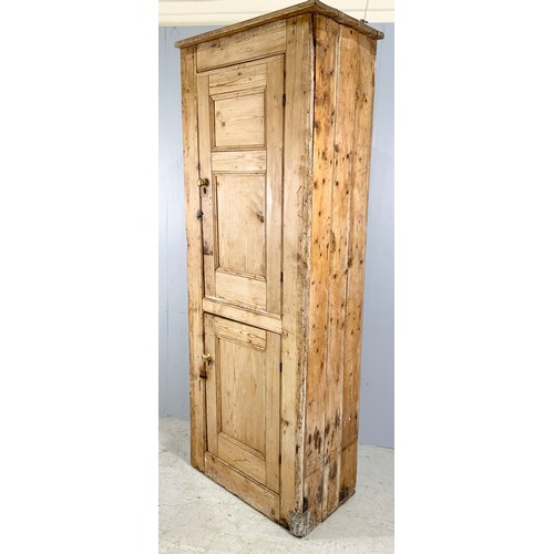 642 - LARGE PINE 2 DOOR CUPBOARD WIDTH cm, cm TALL