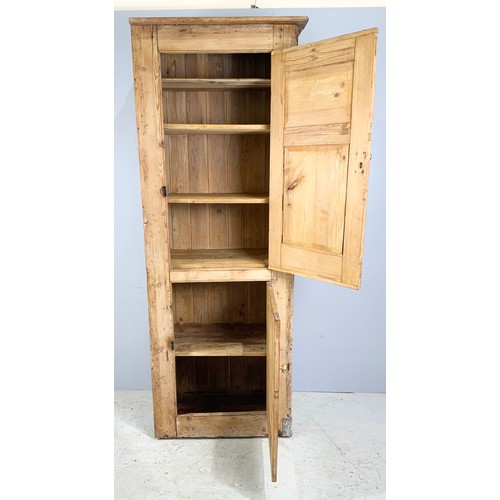 642 - LARGE PINE 2 DOOR CUPBOARD WIDTH cm, cm TALL